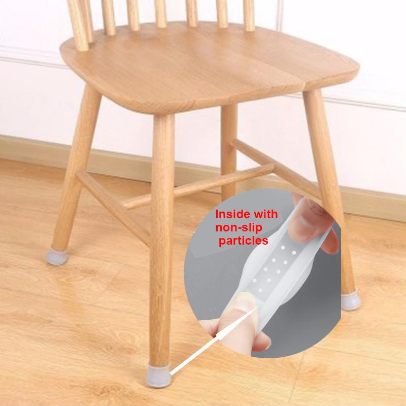 24 Teile/satz Runde Silikon Non-slip Silikon Stuhl Bein Kappen Möbel Tisch Stuhl Bein Boden Füße Kappe Abdeckung Schutz
