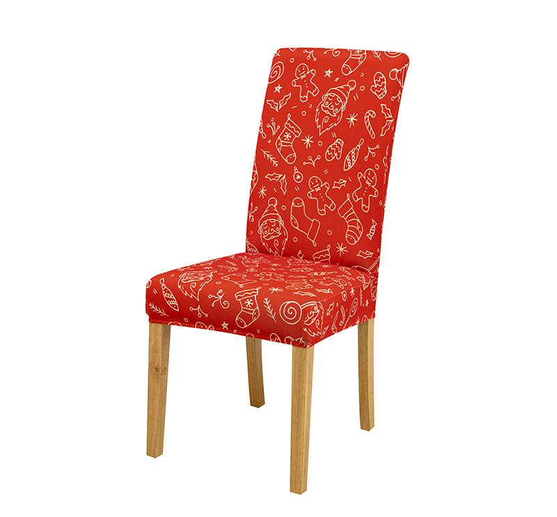 Christmas Chair Cover Seat Protector Cheap Chair Covers For Holiday Party Dining Room Kitchen Hotel Living Room Chair Cover 1 PC