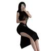 Sexy Underwear Women's Sexy Dress Long Dress Hip Skirt Nightclub Temptation Perspective Long Skirt Slim Skirt