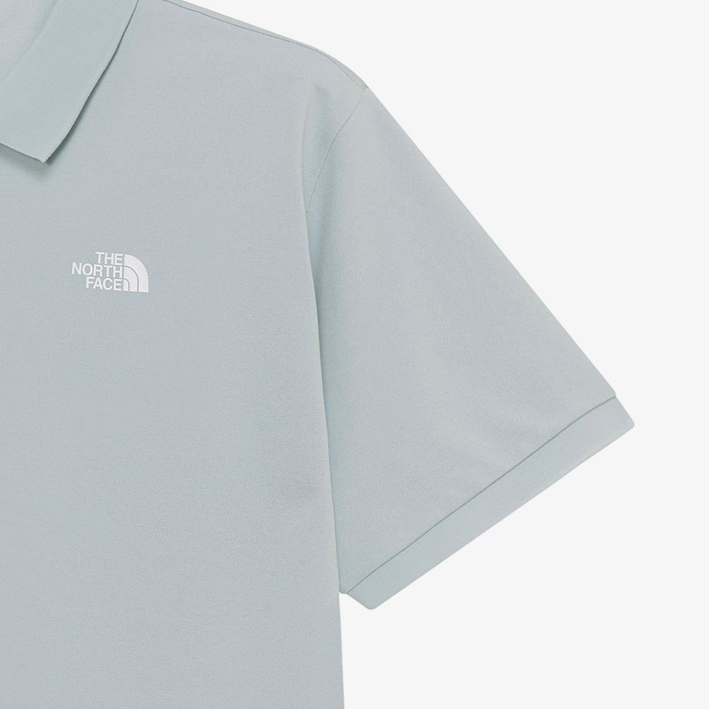 The North Face Logo Short Sleeve Polo Shirt Men tops Light-Blue NT7PR01K