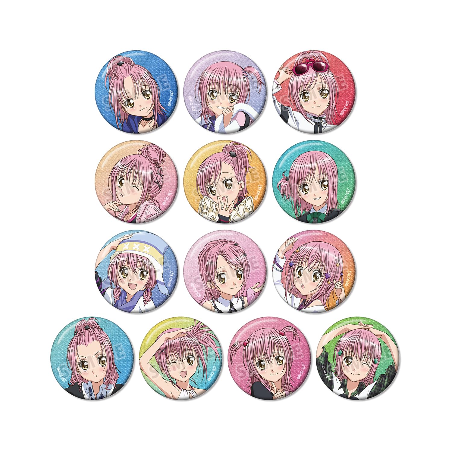 ТВ-аниме Коллекционный значок-пины Хинамори Аму Только Глиттер Коробка 13 шт. «Shugo Chara!»