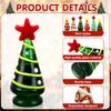 6 Pcs Glass Christmas Tree Gifts Set Mini Crystal Christmas Tree Figurine Miniature Glass Statue Xmas Party Favor Festival Gifts