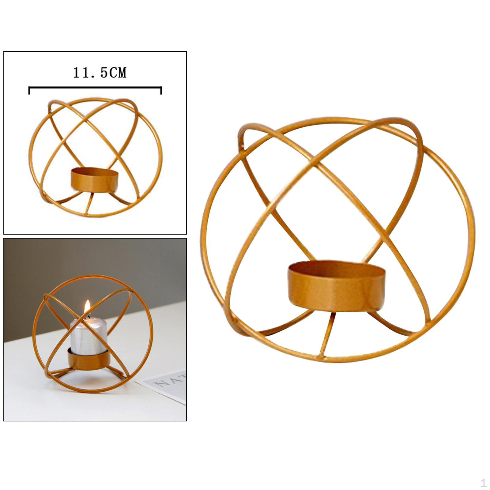 Geometric Candle Holder Candlestick Centerpiece Birthday Ornament