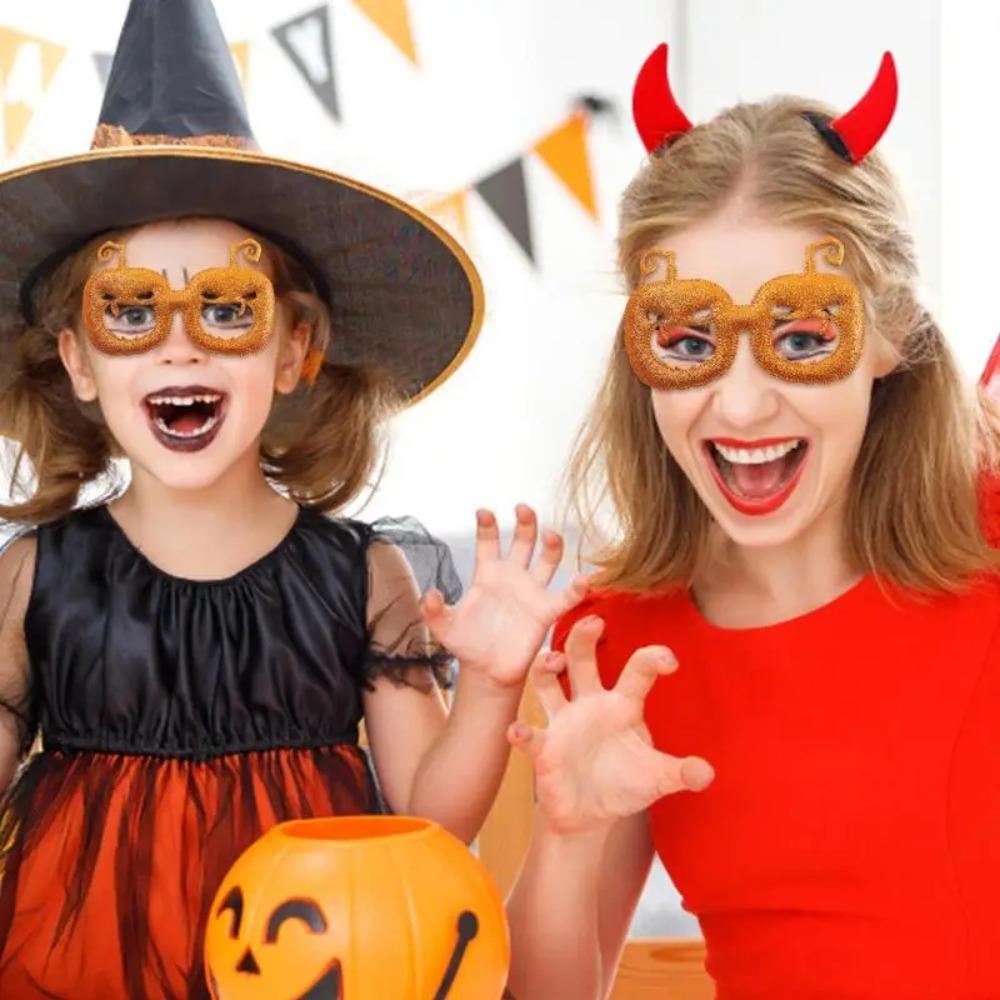 Keine Gläser Halloween-Brille Paillettenbesetzte Halloween-Selfie-Requisiten Geisterfest