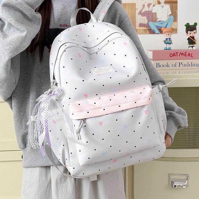 Schoolbag simple schoolbag female junior high school students small fresh cute large capacity middle school students backpack college students high