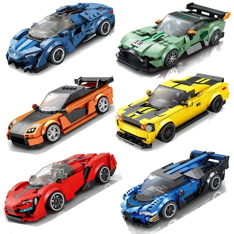 Speed Car Series Vehicle Building Blocks Supercar Set Racing Sports Car Classic MOC Model Bricks DIY Toy Kid Holiday Gifts
