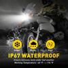 For Motorcycle H4 6000K LED Hi/Lo Front Beam Light Bulb Bright Super Headlight