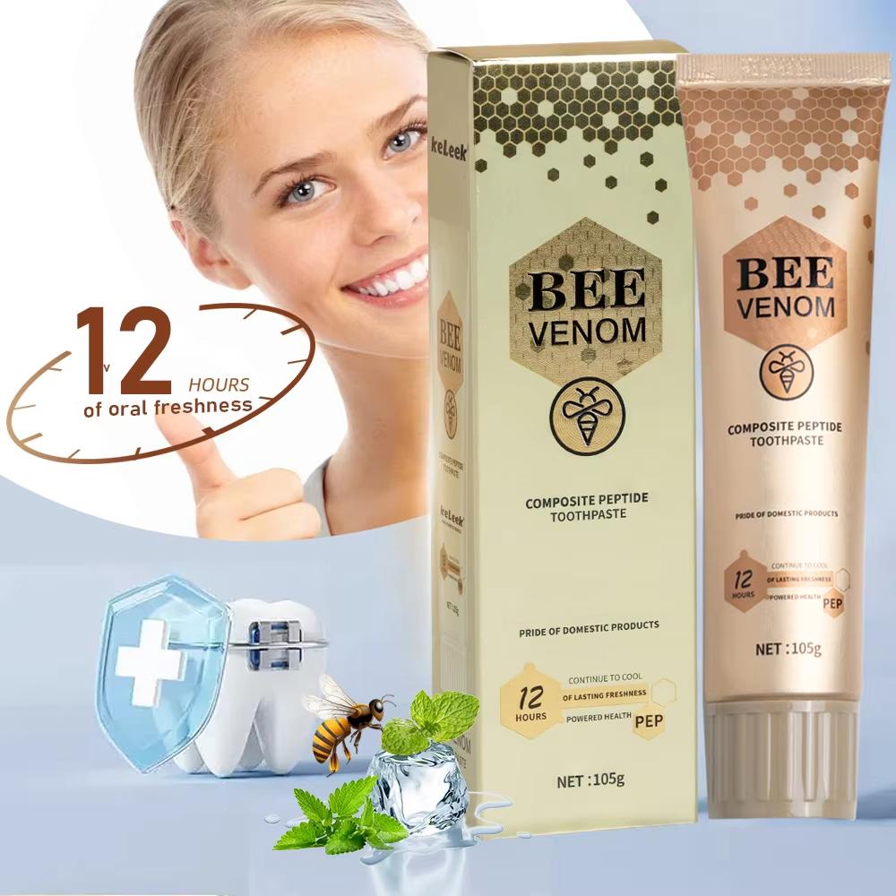 Gold Honey Peptide Complex Toothpaste Continuously Fresh Breath Refreshing Fluoride Free Protecting Teeth For Women & Men