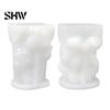Cement Casting Form Halloween Ghost Figurine Silicone Mold, Holding Skull Gnome Ornament Easy Demoulding Mold DIY Release Reusable Candle Making Shape