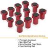 12-Pack 20mm/0.787'' Bench Dogs,Non-Slip Bench Dog Clamp Aluminum Alloy Table Stops for MFT Workbenches, Fits 0.787" Dog Holes - Professional