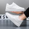 Hot Men's Casual Shoes Leather Sneakers Fashion White Black Male Vulcanized Shoes Non-slip Soft Men Shoes Lightweight Flat Shoe