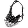 Durable Leather and Metal Dog Muzzle for Training and Safety