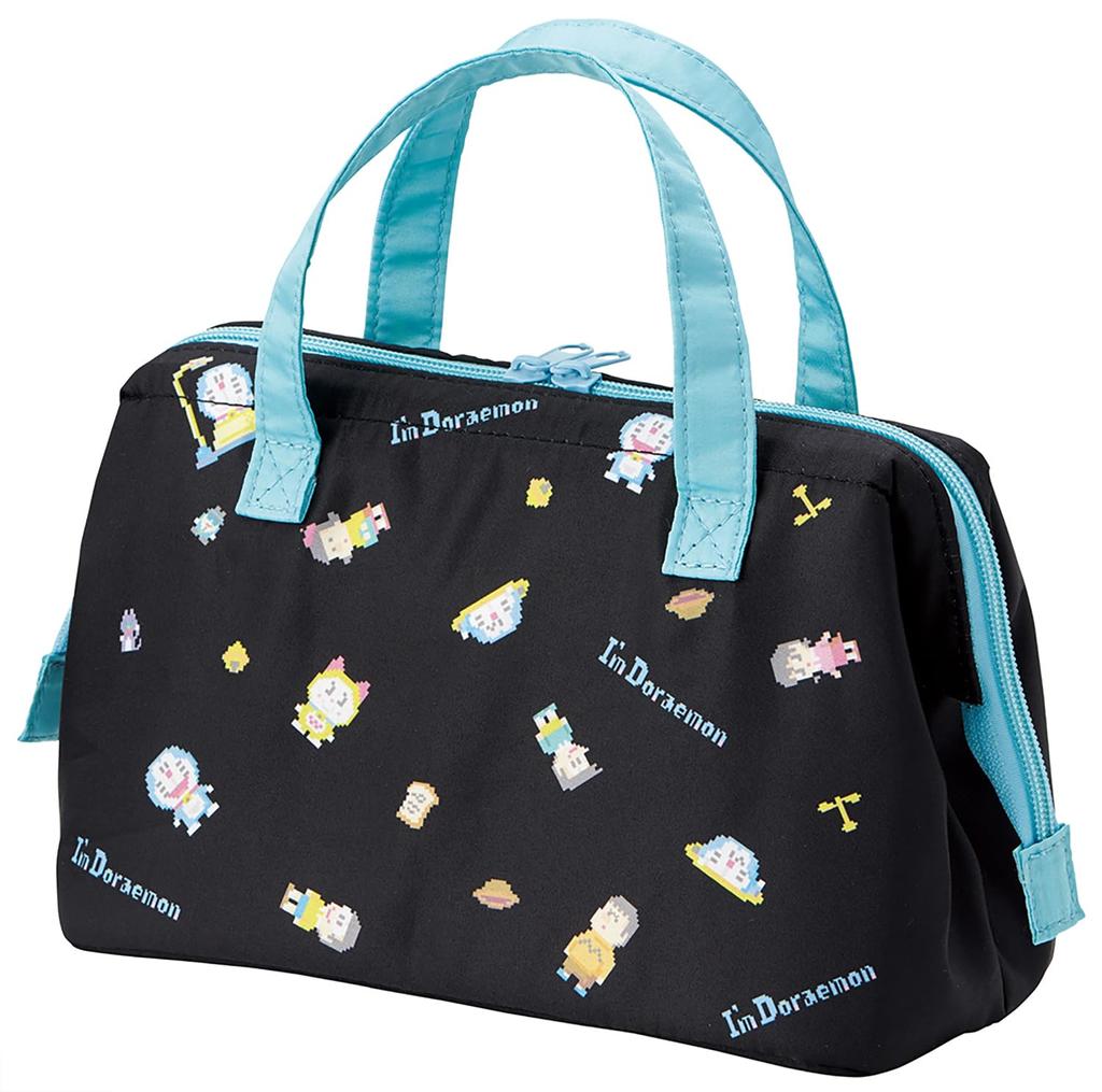 Skater Lunch Clasp Sanrio Doraemon Dot Bag, Insulated, Closure, Women's, "I'm Doraemon" Design, KGA1-A