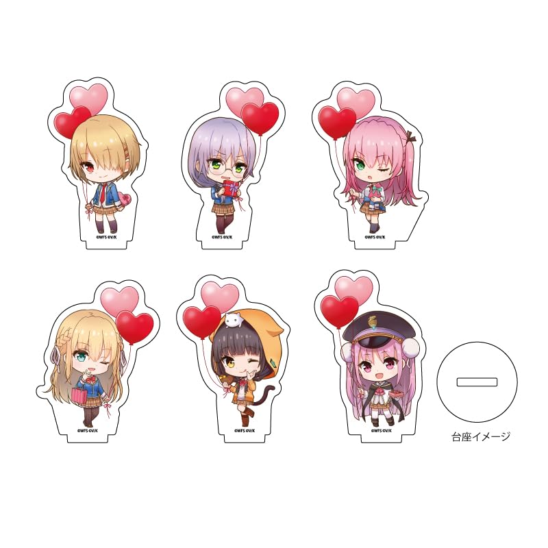 

Heaven Burns Red 10 Valentine Character Акриловая Petit Stand Box из 6 штук. [Мини-иллюстрация]