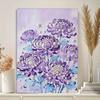 Crystal Pearl Painting 5D DIY Frame Decoration Painting Purple Flowers Home Wall Decoration Transparent Pearl Gemstone Painting Picture Art Crafts