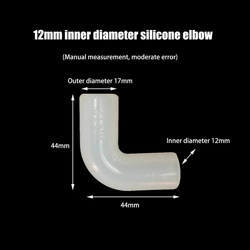 

5 шт. Силиконовый колено гибкий ремонтный соединитель жесткая труба мягкий соединитель эластичный прямой угол резиновая муфта труба ирригация сад 12mm