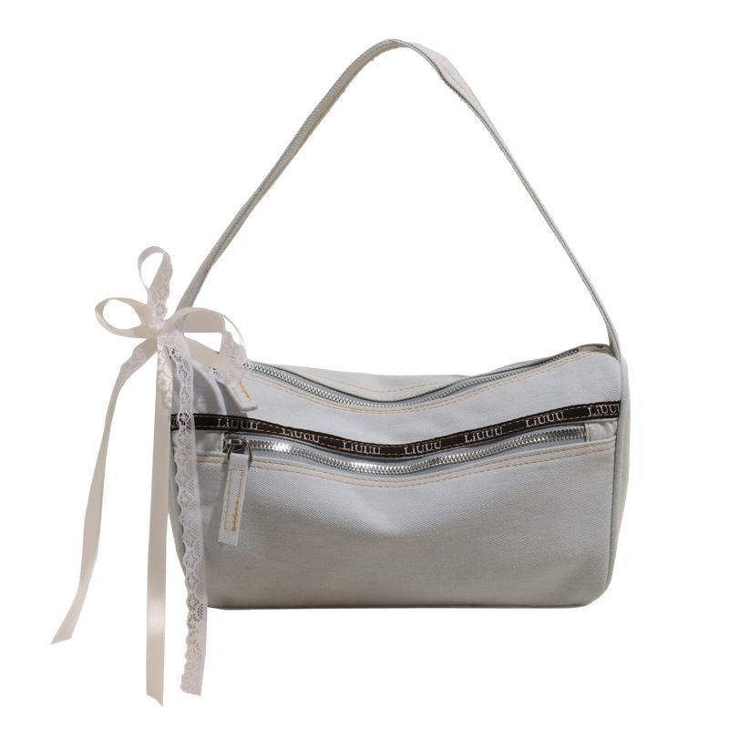 תיק יד ג'ינס תיק כתף חדש רב-תכליתי לנסיעות לעבודה לנשים