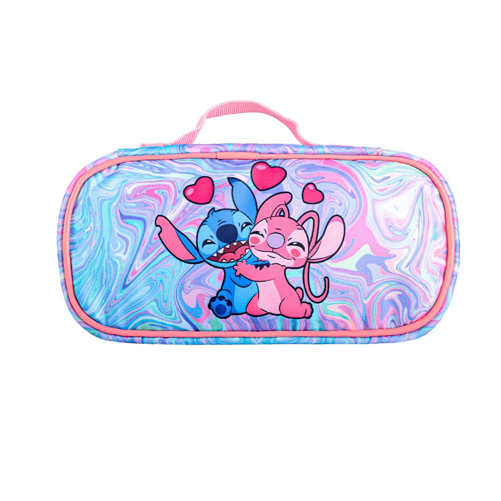 Stitch Stitch Pencil Case Pink Stationery Case Girl Pencil Case Elementary And Secondary School Bag