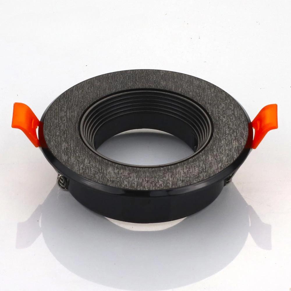 MR16 GU10 Base Socket Fixture Replaceable Light Source Square Round Recessed Ceiling Lighting Downlight Spotlight Mounting Frame