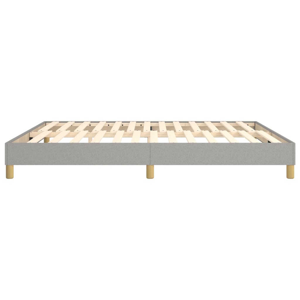 Vidaxl Bed Frame Without Mattress, Light Gray, 160X200 Cm, Upholstered