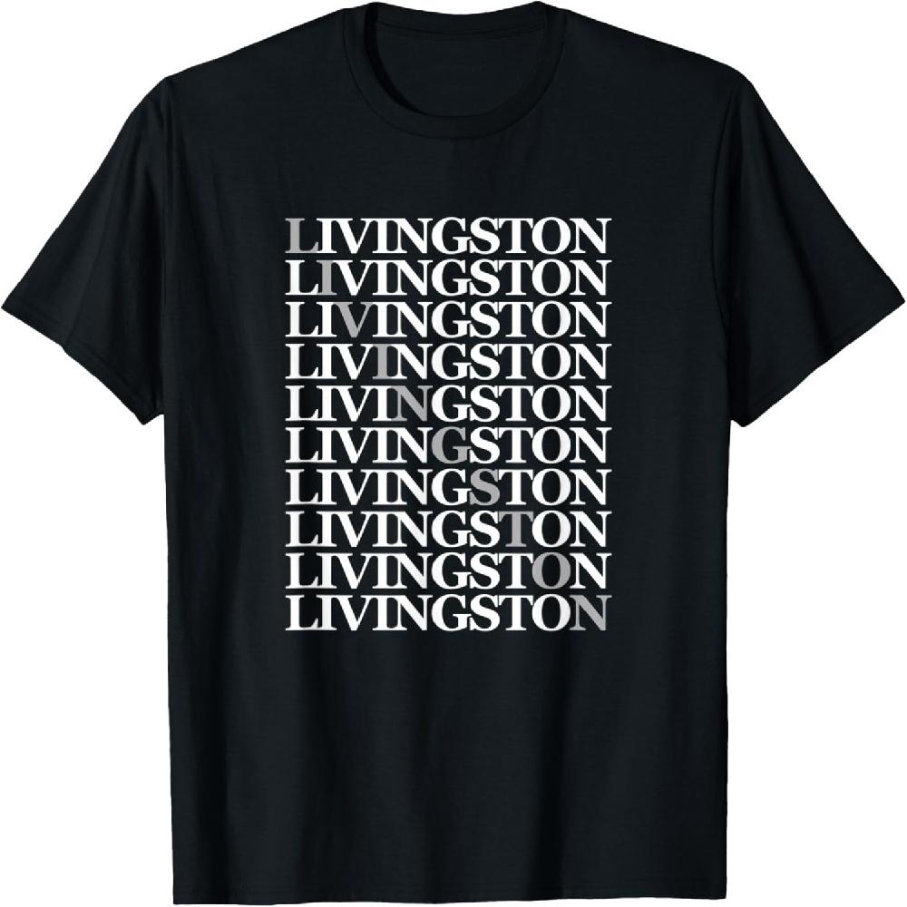 

Classic Livingston Cross Pattern Design Livingston Montana T-Shirt XXXXXL чорний