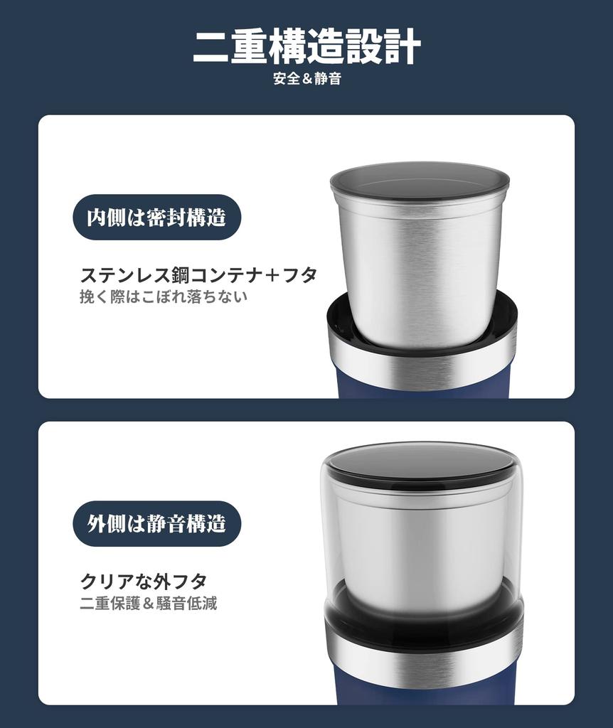 BESROY Electric Coffee Grinder with Grinds Coffee Green Japanese Chili Japanese and Includes Cleaning Brush for Easy Cleaning Cutter, Washable, Beans,