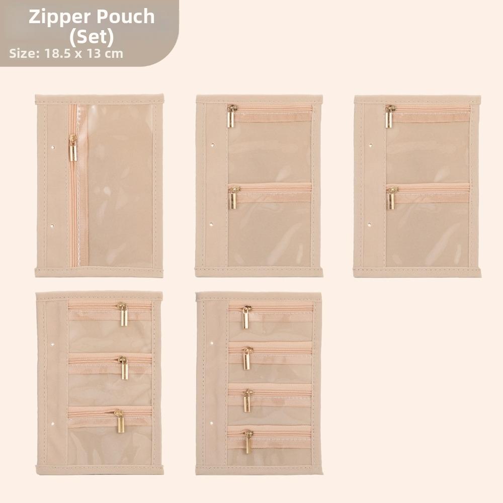 Detachable Pages Jewelry Storage Book Large Capacity Jewelry Organizer Bag Small Jewelry Storage