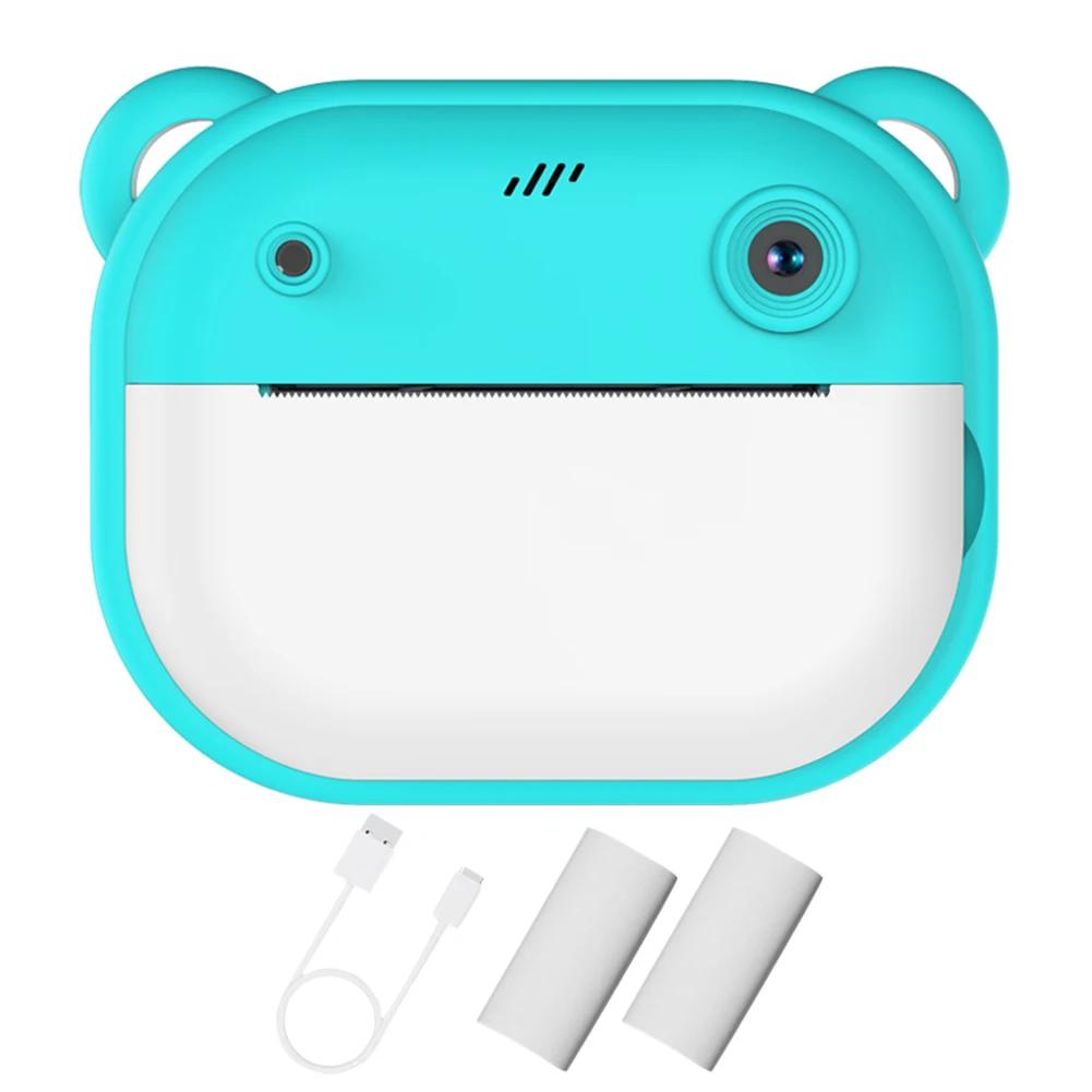 

Детская мини-камера мгновенной печати с 2,0-дюймовым IPS-экраном, детская камера с 24-мегапиксельной камерой HD 1080P, видеокамера для селфи для девочек и мальчиков в возрасте от 3 до 12 лет зелёный