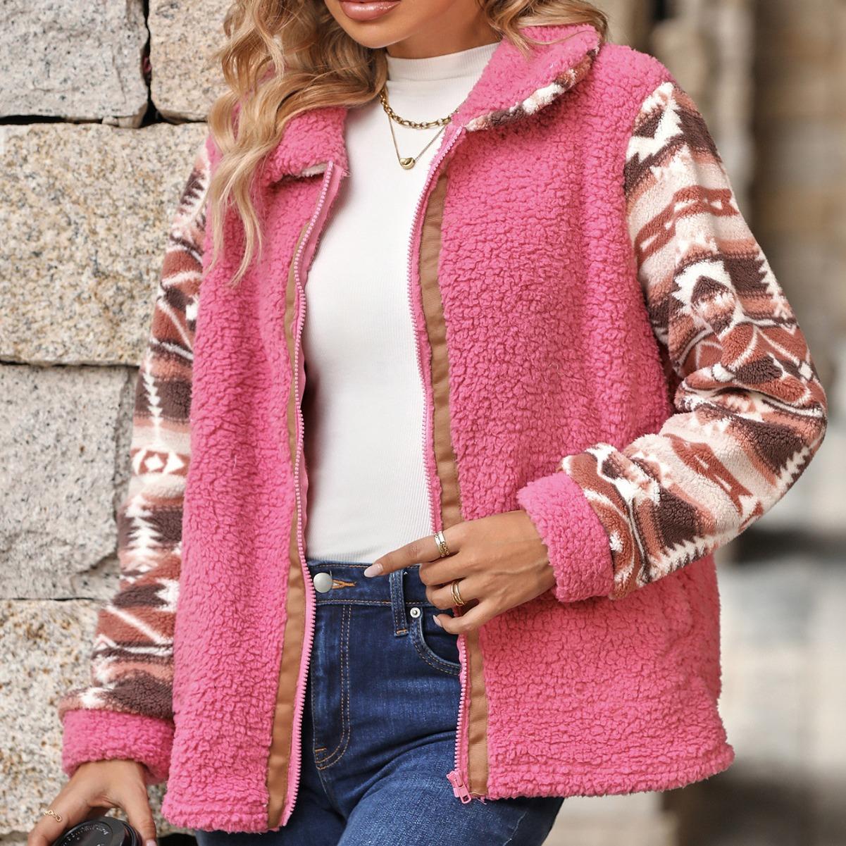 Женские цветные шерпа флисовые куртки пушистые теплые зимние куртки плюшевое пальто — фото 5