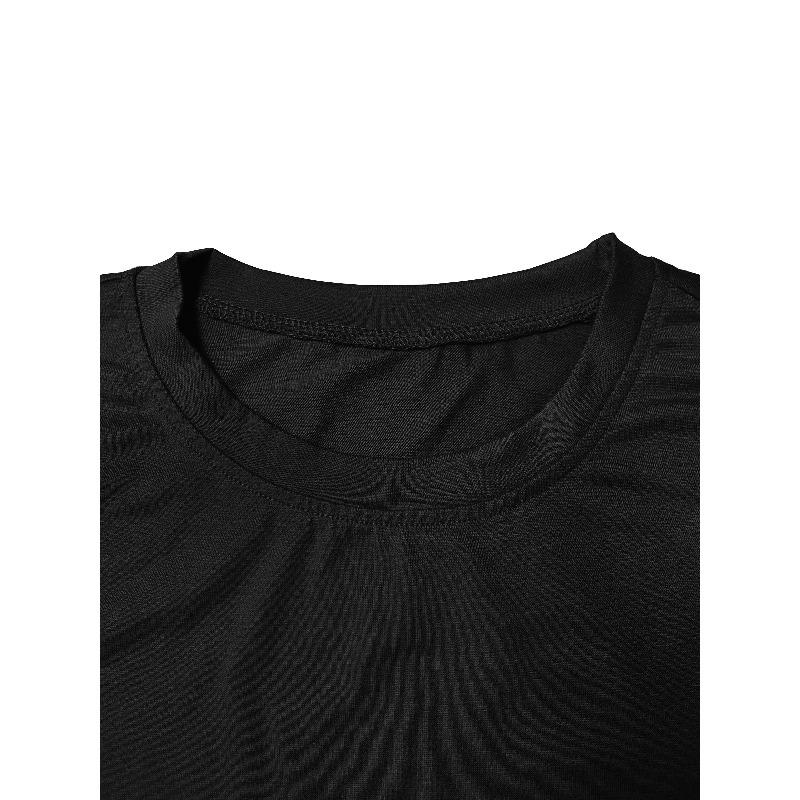European Size Women'S Elegant Floral Print T-Shirt - Soft Stretchy Fabric, Round Neck Short Sleeve Top