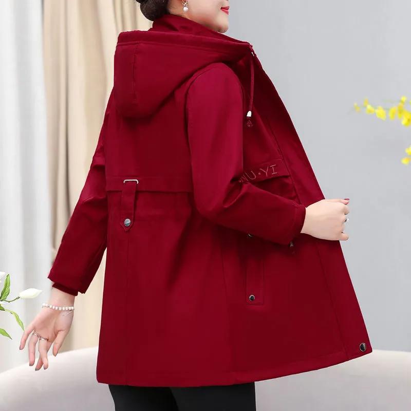 Jachete de Toamnă Iarnă pentru Femei Coreene cu Glugă Windbreaker Femei Fleece Cald Gros Căptușit cu Bumbac Palton Femei Parkas Îmbrăcăminte Exterioară 5XL