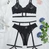 European and American Sexy Lingerie Hot Perspective Underwear Set