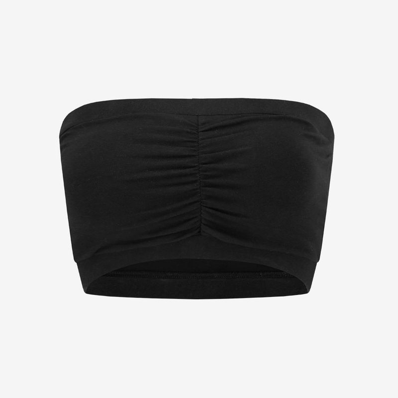 

Tube Top Sports Sexy Pleated Push-up Yoga Underwear Black S