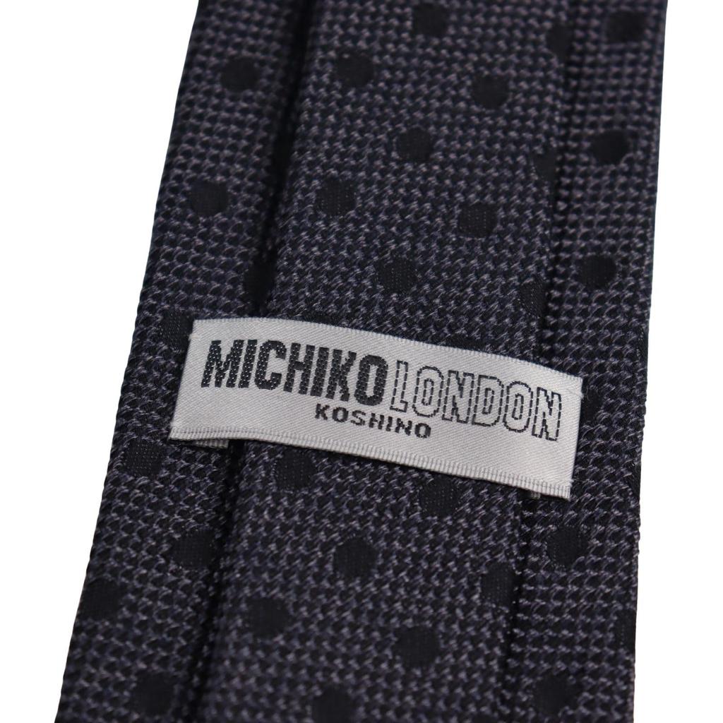 [Michiko London] Necktie, Gift Box Included, Italian Fabric, Made in Japan, Polka Dot, Silk & Cotton, Gift, Present, Men's & Women's, Unisex,