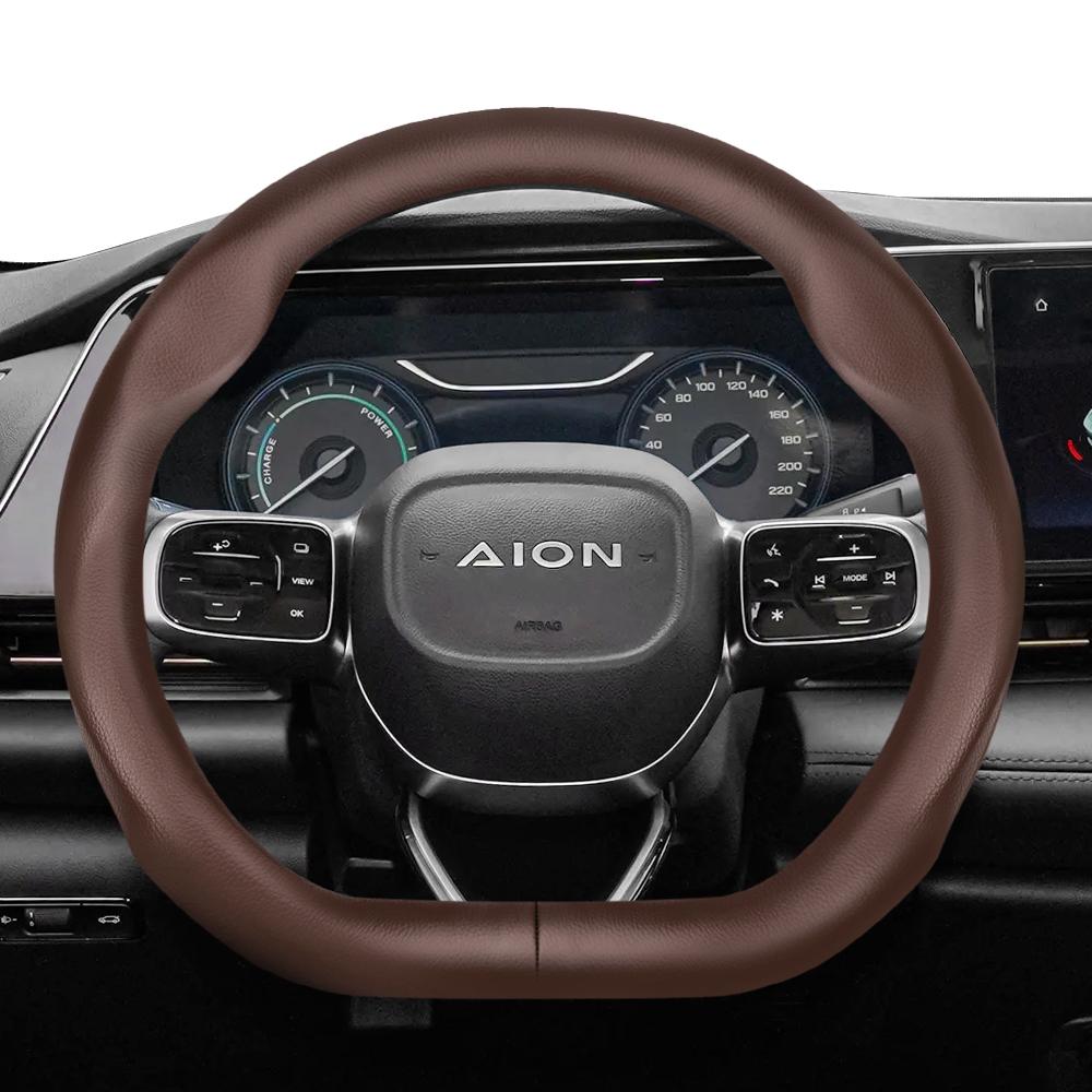 

Suitable for Aion Perforated Leather Steering Wheel Cover, Ultra-Thin and Breathable