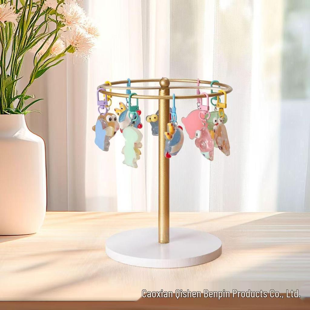 Black Gold Metal Sunglasses Display & Jewelry Rack