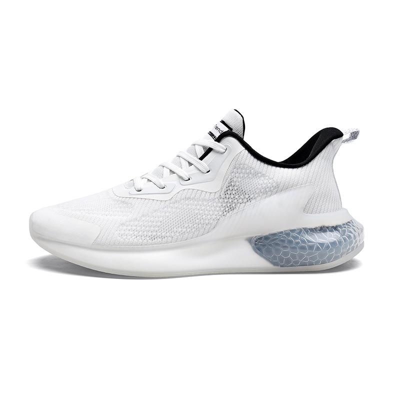 

2025 весна новые маленькие белые туфли дышащая сетчатая спортивная обувь попкорн мягкая подошва мужская обувь поставка модная обувь мужчины 39 белый