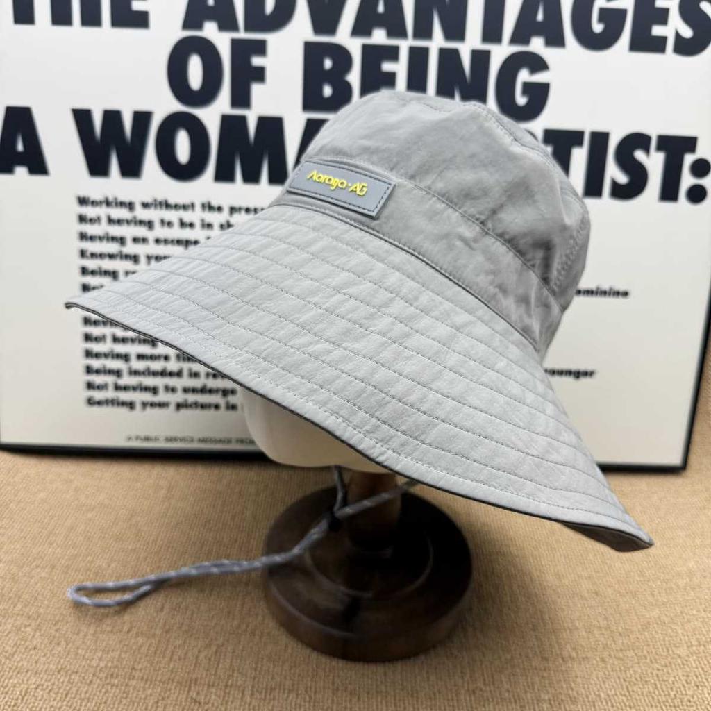 Outdoor Quick-drying Bucket Hat Men's and Women's Big Eaves Windproof Rope Mountaineering Anti-ultraviolet Sunshade Sunscreen Basin Hat Foldable