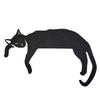 Festive Door Decor 3D Printed Sleeping Cat Top Decor, Lazy Kitten Silhouette Ornament, Self-Adhesive Cartoon Indoor Home Ornament Animal for