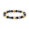 Facted Obsidian Hematite Tiger Eye Bracelets for Magnetic Health Protection Soul Jewelry Nature Stone Beads Bracelet Men Pulsera