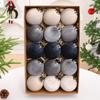 15 Pieces Velvet Velvet Finish Christmas Tree Balls Ornaments Set 8cm Shatterproof Xmas Balls Decorations for Holiday Home