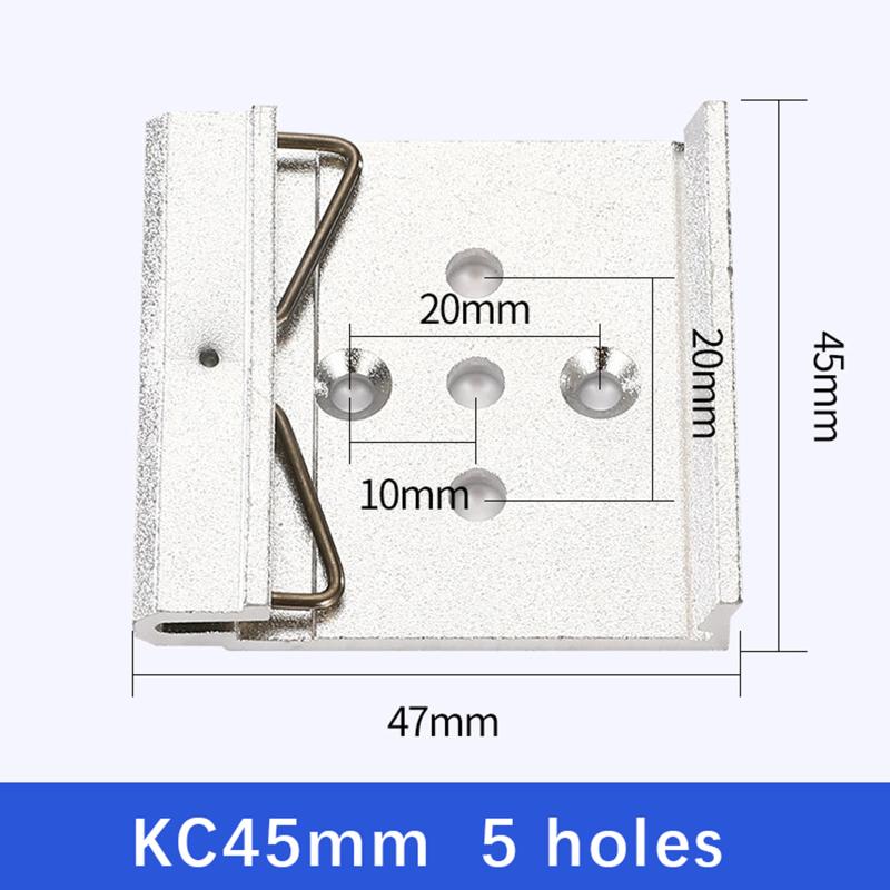 25MM 35MM 45MM Metal DIN Rail Fixed Clamp Clip Relay Mounting Buckle Simple Fixing Rack With Mounting Holes