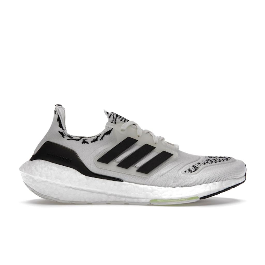 Adidas UltraBoost 22 Non Dyed Zebra Unisex Sneakers White Core-Black Almost-Lime GX5573