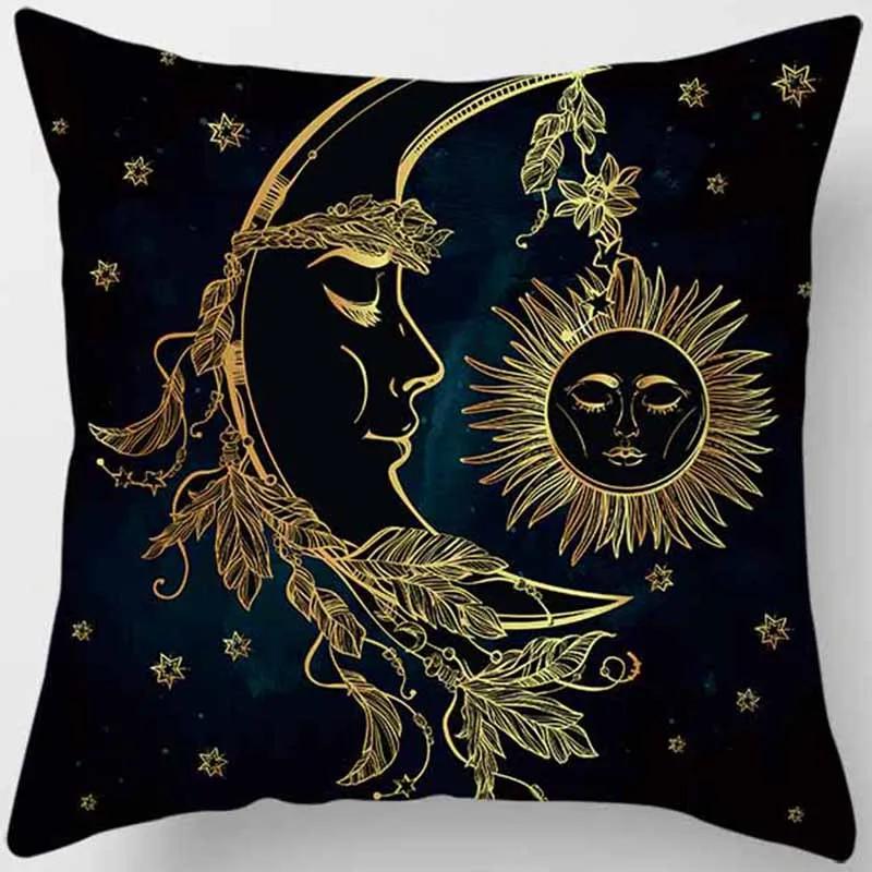 Mysterious Vintage Religious Yoga Symbol Pillowcases Home Decor Housse De Coussin Cojines Decorativos Para Sofá Poduszka