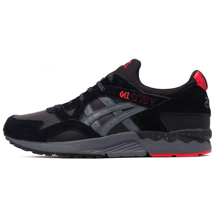 Asics Gel-Lyte 5 Low Top Running Shoes Unisex Sneakers Black Gray 1191A310-002