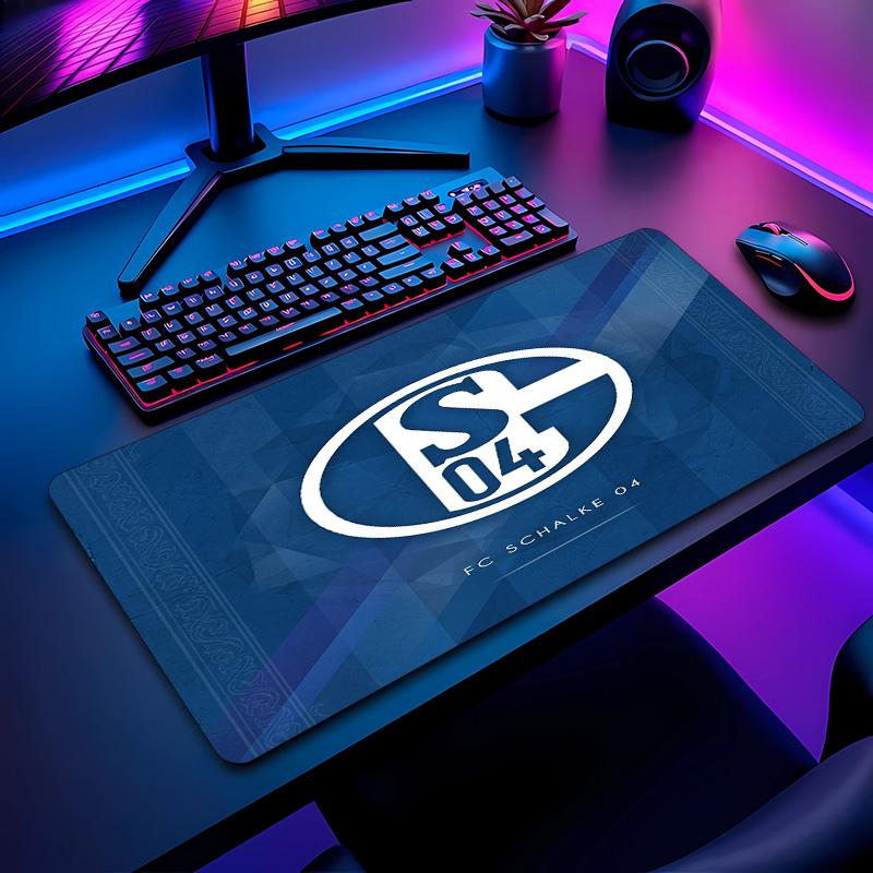 Tappetino per Mouse con Motivo Calcio Schalke 04 Non?Tappetino Mouse da Gioco Antiscivolo con Base in Gomma per Scrivania Ufficio Casa