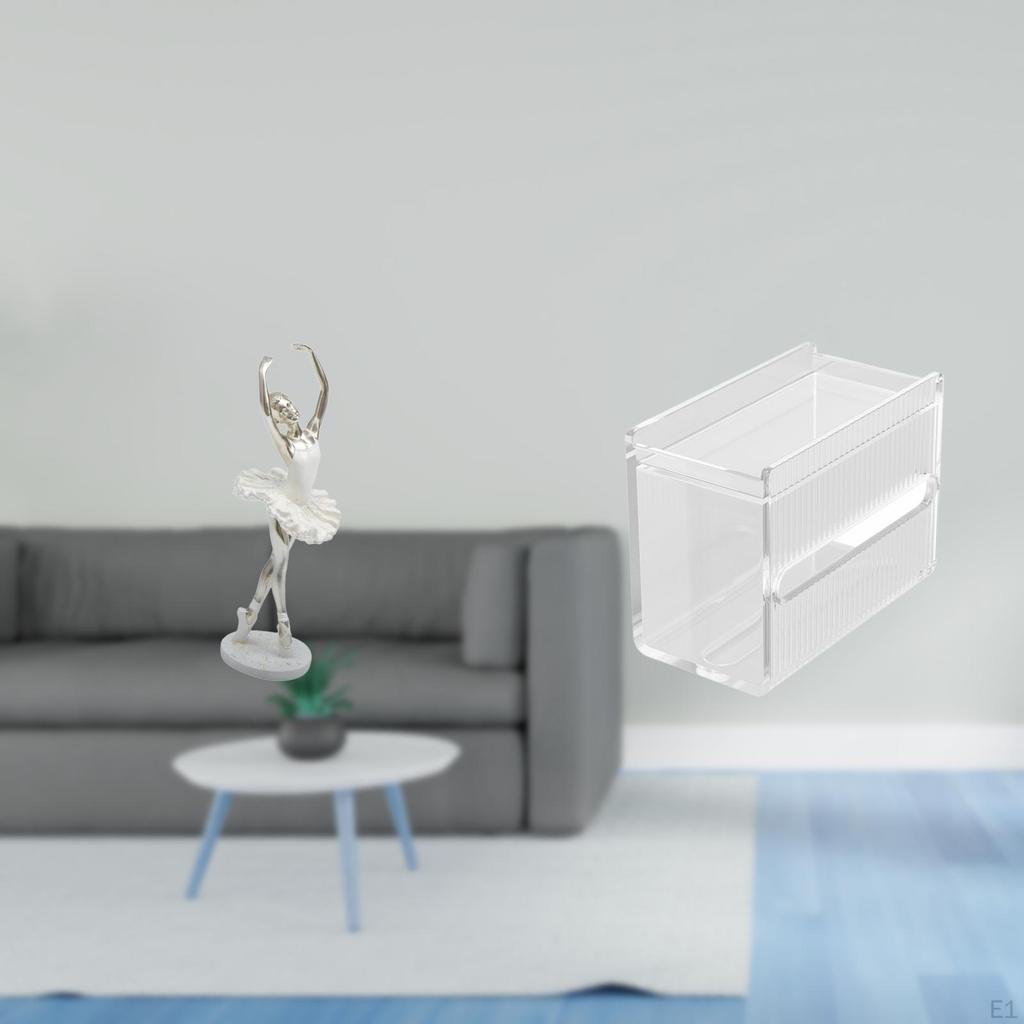 Modern Ballerina Art Sculpture And Acrylic Paper Towel Dispenser Creative Desktop Ornament for