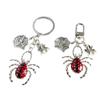 European Retro Dark Style Spider Web Keychain Pendant