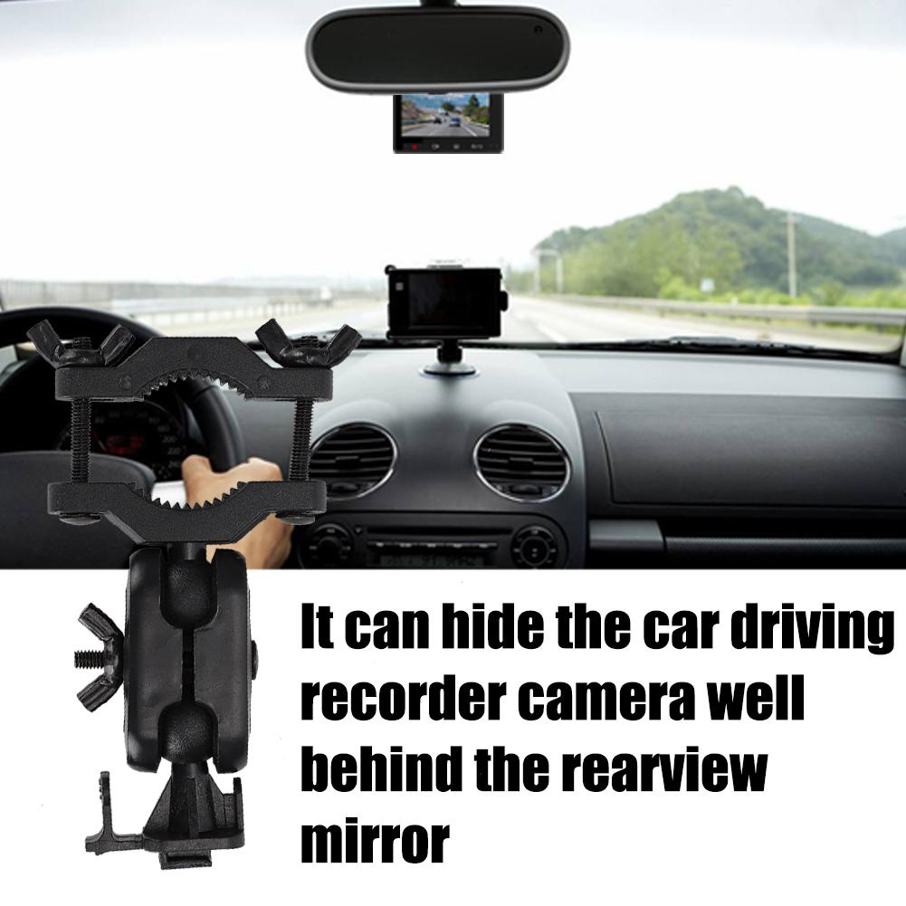Car Rearview Mirror Camera Holder Driving Recorder Bracket 360 Degree Rotating Bracket