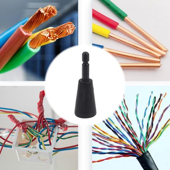 Drill Wire Twister Tool Heavy Duty Metal Electrical Power Drill Wire Nut Twister Hex Shank Wire Connector Socket Cable Twisting Tool